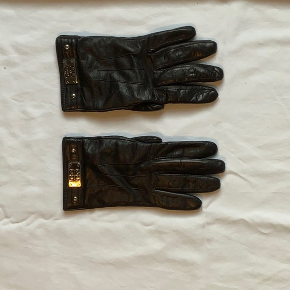 Coach womans leather gloves